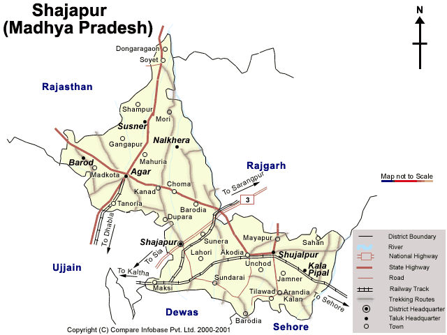 Malwa Bazar Shajapur Map